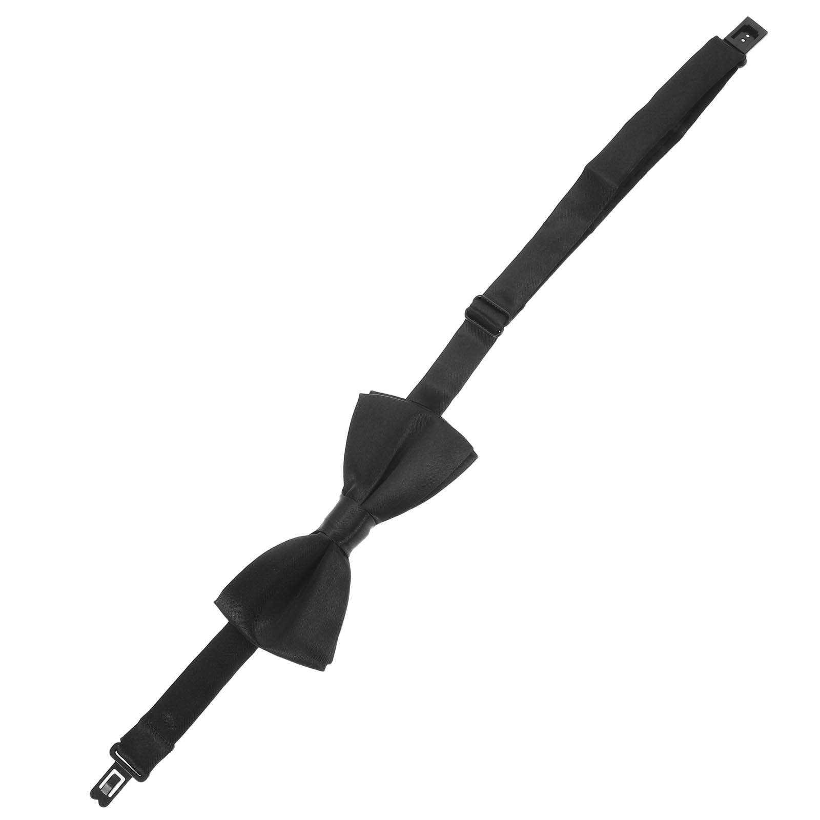 Bow Tie Pre Tied - Pajarita negra ajustable para niños, de