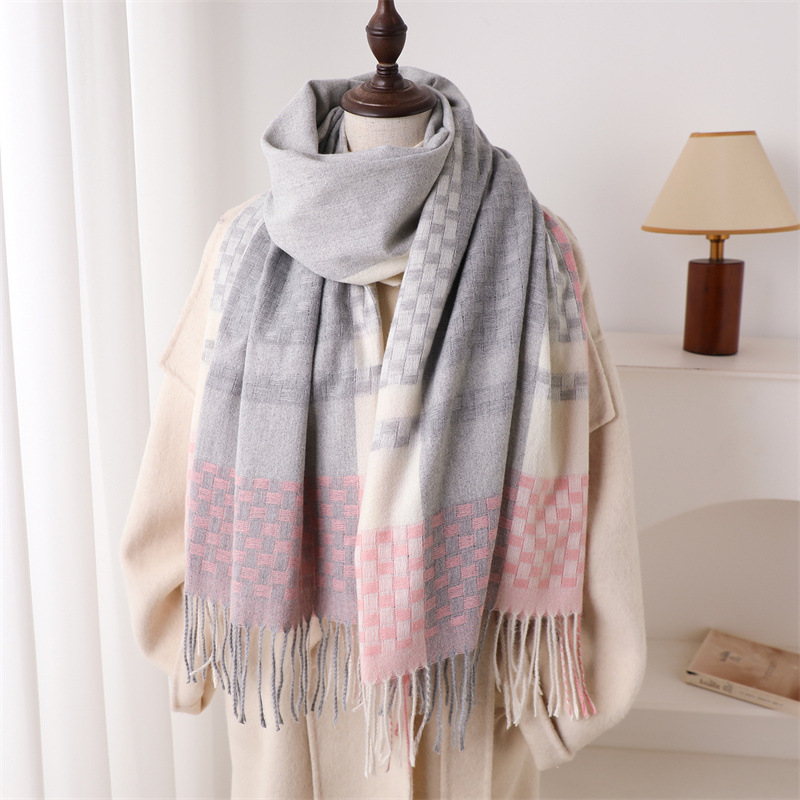 Woven Scarf Blanket - Bufanda de cachemira de marca de