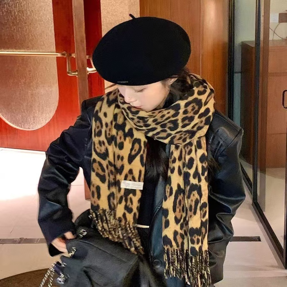 Bufanda de leopardo de diseño  - Woven Scarf Blanket reseña y precio