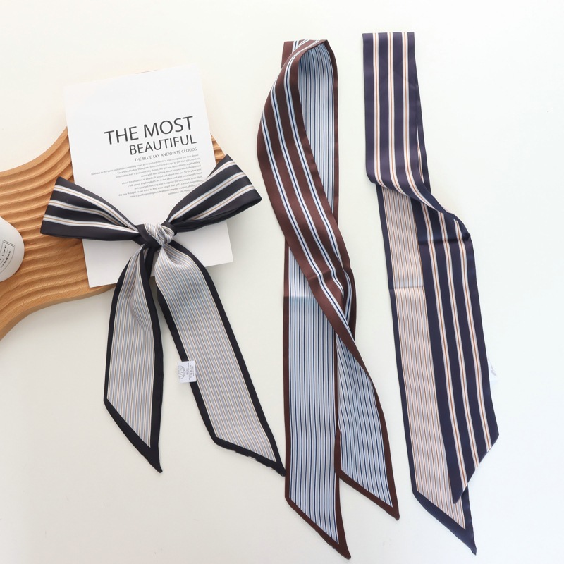 2025 nueva bufanda de seda peq - Silk Tie Striped reseña y precio
