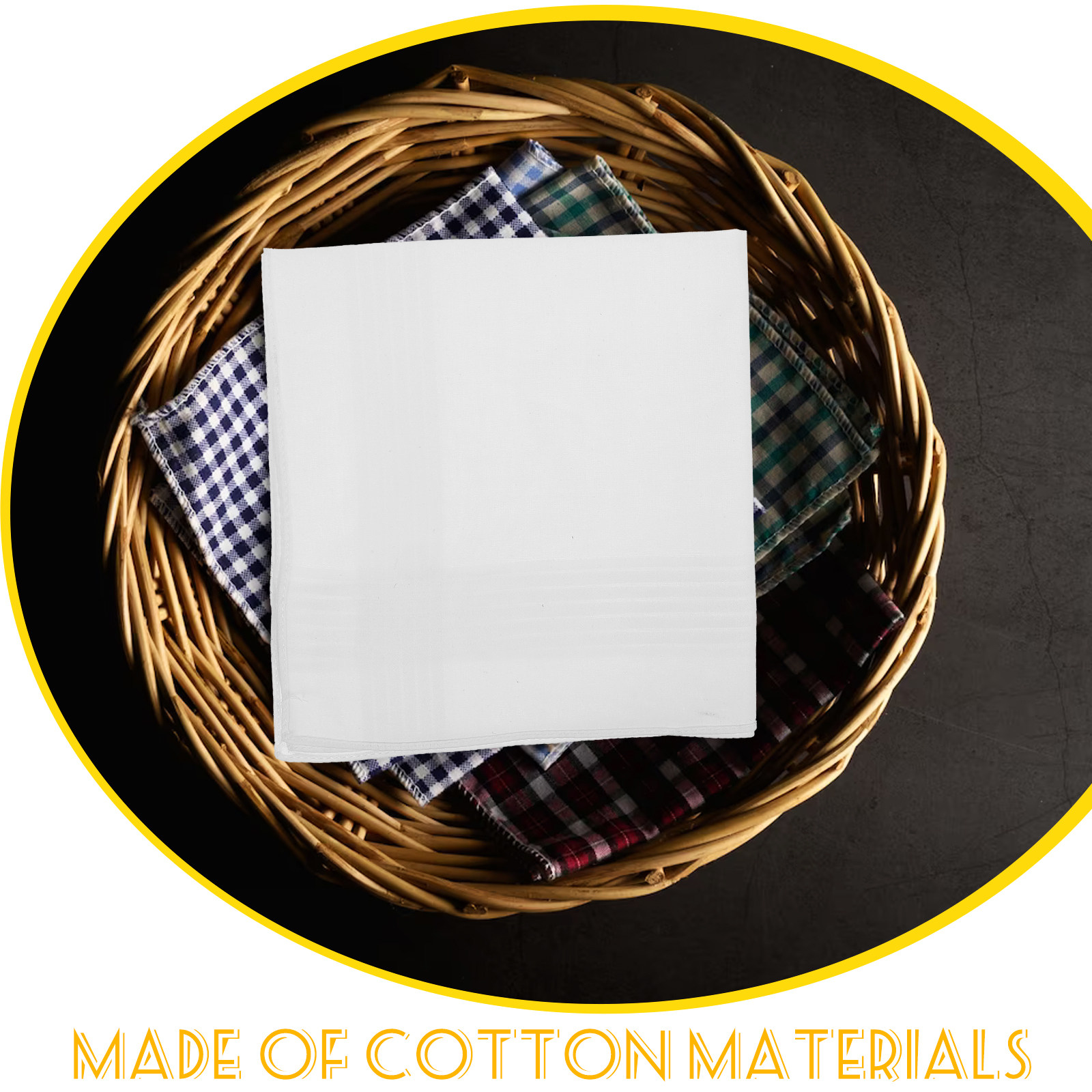 3 Pañuelos de Algodón Blanco P - Handkerchief Cotton Men reseña y precio