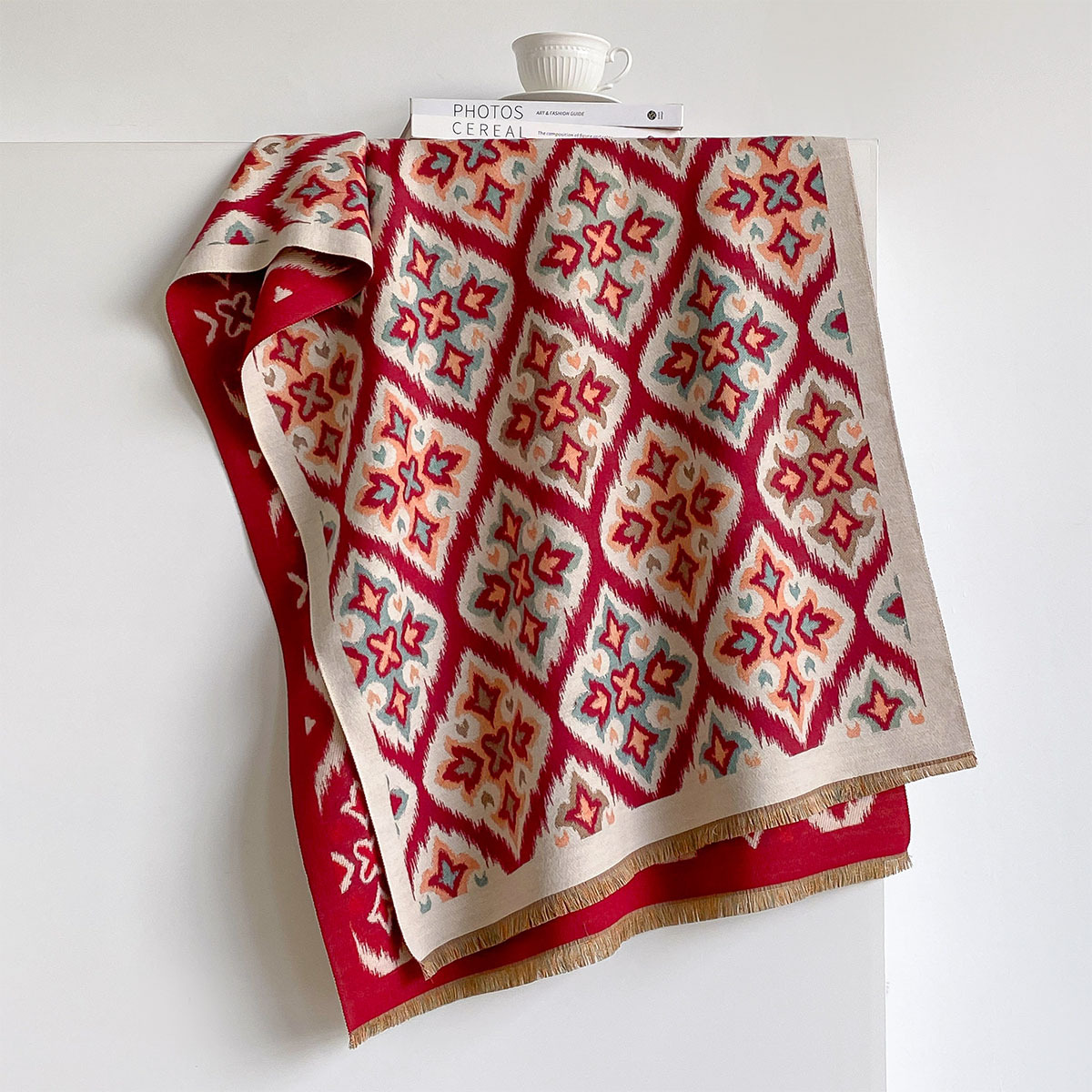 Bufanda Reversible de Imitació - Woven Scarf Blanket reseña y precio