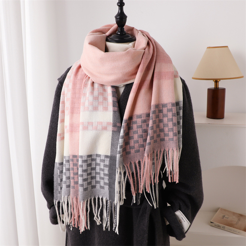 Bufanda de cachemira de marca  - Woven Scarf Blanket reseña y precio