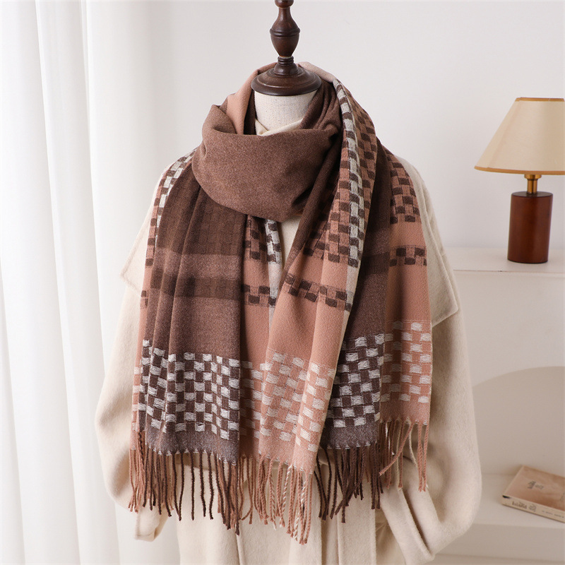 Bufanda de cachemira de marca  - Woven Scarf Blanket reseña y precio